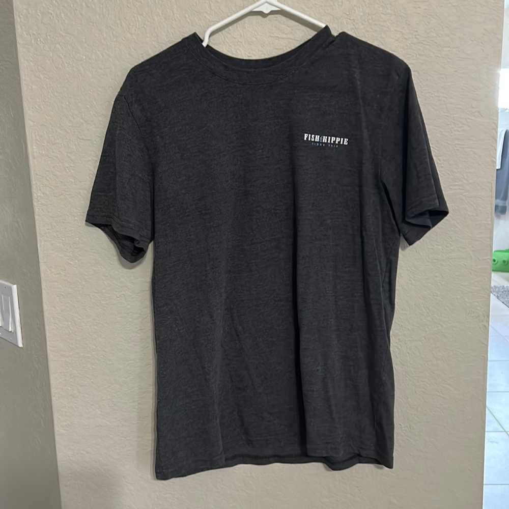 Fish hippie mean short sleeve tshirt medium